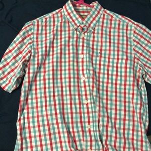 Mobile Bay Plaid Short Sleeved Button Down Shirt